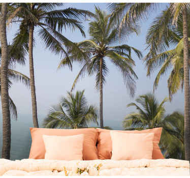 Fotomural flores Vistas del caribe con hojas de maranta - TenVinilo