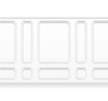 Papel pintado vintage cuarterones clásicos - TenVinilo