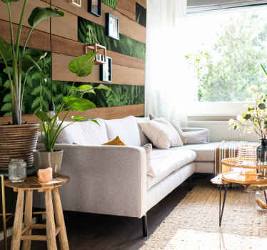 Frodige lag af grønt natur fototapet - TenStickers