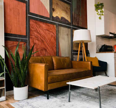 Fototapete Original Rahmen mit Holz - TenStickers