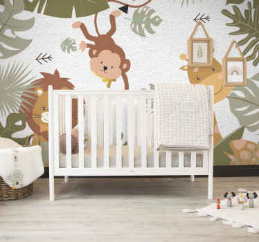 Tapisserie murale animaux style bohème - TenStickers