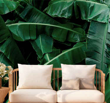 Layered banana trees modern wall mural - TenStickers