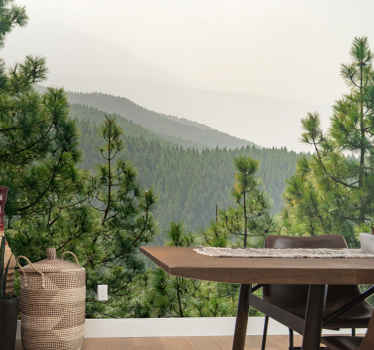 Fotomurais de paisagens Copas das árvores vistas de cima - TenStickers