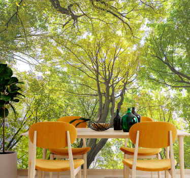 Fotomural de bosque árbol icónico - TenVinilo