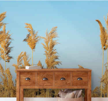 Mural de perete uscat de iarbă de natură - TenStickers