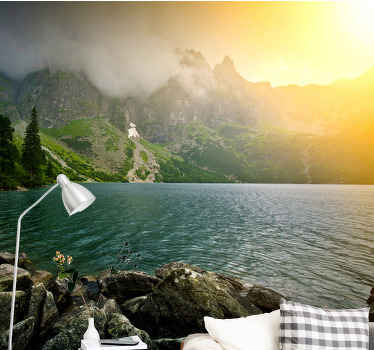 塔特里日落山壁画 - TenStickers