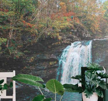 Soft colored Waterfall Wall Mural - TenStickers
