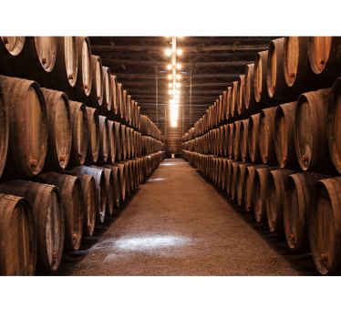 Vintage cellar wall mural - TenStickers