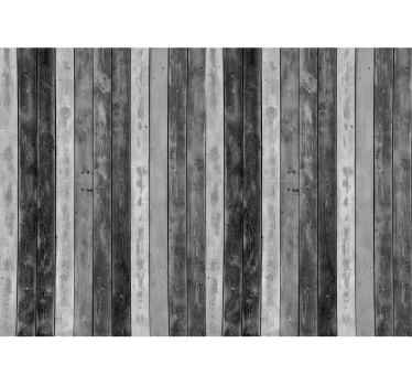 Fotomural madera Tablones de madera gris rústico - TenVinilo