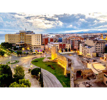 Fotomural ciudad Tarragona romana. - TenVinilo