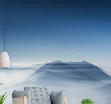 Fototapete Berge Blauer horizont mit bergen - TenStickers