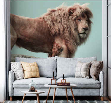 Ormanın aslan kralı afrika duvar kağıdı - TenStickers