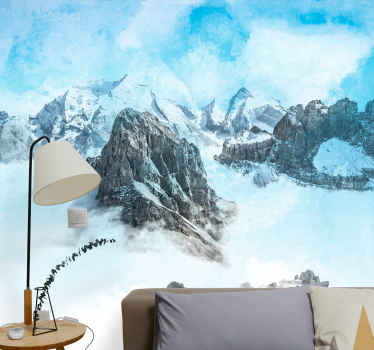 Landskap foto fjellalpene fototapet fjell - Tenstickers