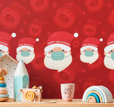 快乐和蒙面圣诞壁画 - TenStickers