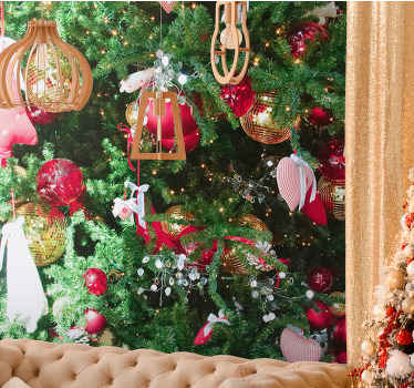 Fotomural navidad árbol de navidad detallado - TenVinilo