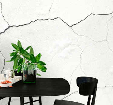 Fototapete Texturen und Muster Risse in der wand - TenStickers
