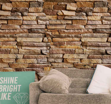Authentic Stone Surface stone wall mural - TenStickers