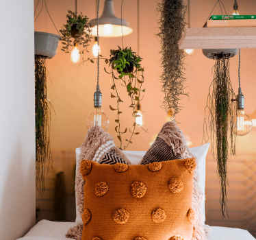 Závěsné žárovky a tapety do ložnice - TenStickers