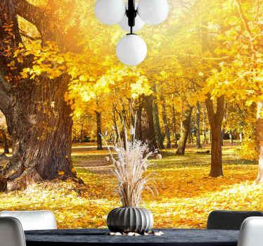 가을 숲 자연 벽화 - TenStickers