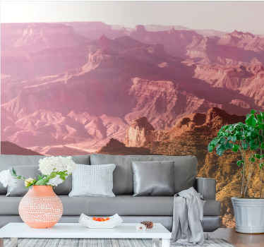 Grand canyon aesthetic colour nature wall mural - TenStickers