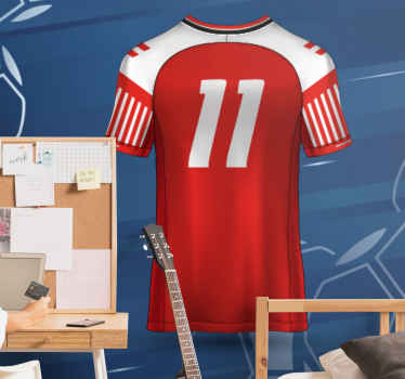 Danmark fodboldtrøje wallsticker - TenStickers