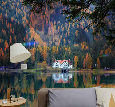 Fotomurais de paisagens eco sereno da montanha - TenStickers