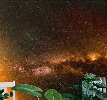 Cosmic rain in space modern wall mural - TenStickers