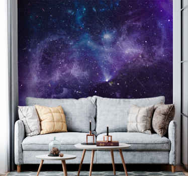 Vijolična zvezda tuš narava stenska slika - TenStickers