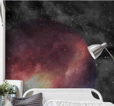 Space background with planets Wall Murals - TenStickers