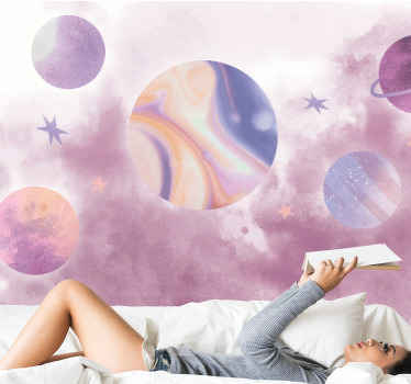 fototapetde perete pentru bule de acuarelă - TenStickers