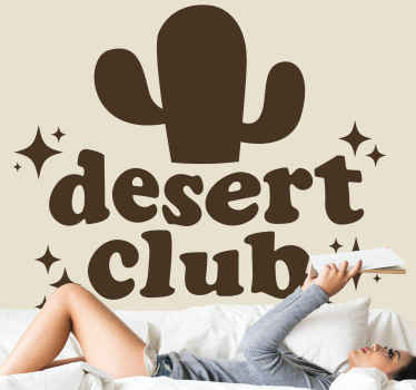 沙漠照片墙与仙人掌俱乐部设计相结合 - TenStickers