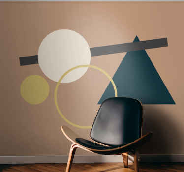 几何图形壁画的平衡 - TenStickers