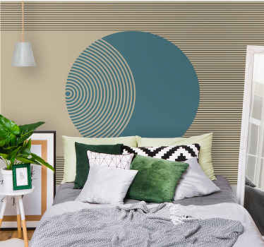 Geometrický kruhový vzor Abstraktní fototapeta - TenStickers