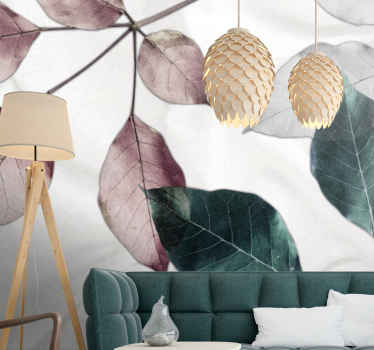 Djungel tropiska blad natur fototapet - Tenstickers