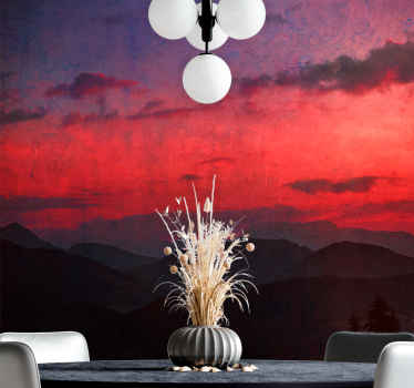 Fotomural naturaleza Colores estéticos oscuros del atardecer - TenVinilo