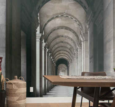 Wohnzimmer Fototapete 3D Alte zementbögen tiefe - TenStickers