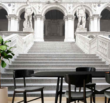 Stair illusion architecture 3D Wall Mural - TenStickers