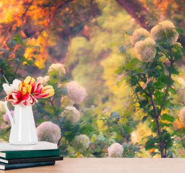 fotomural vinílico de parede da natureza do amanhecer "cottagecor - TenStickers