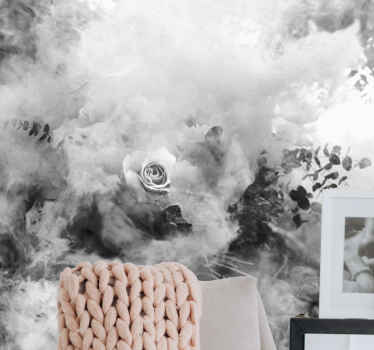 Fotomural abstracto Humo blanco - TenVinilo