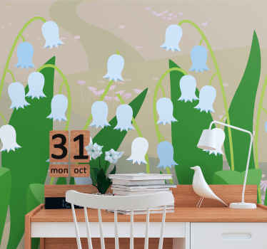 スノードロップ風景春の壁画 - TENSTICKERS