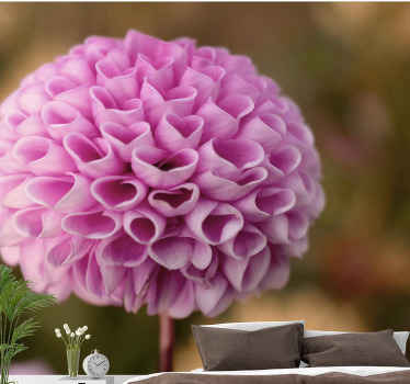 Fototapete Liebe Elegantes liebesherz rosa blumen - TenStickers