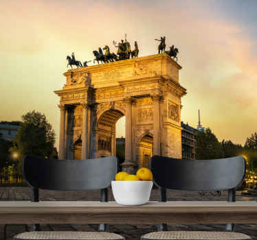 Nástenná fototapeta arco della pace road - Tenstickers