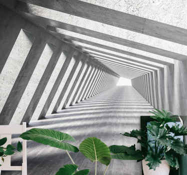 Mysterical Tunnel 3D Wall Mural - TenStickers