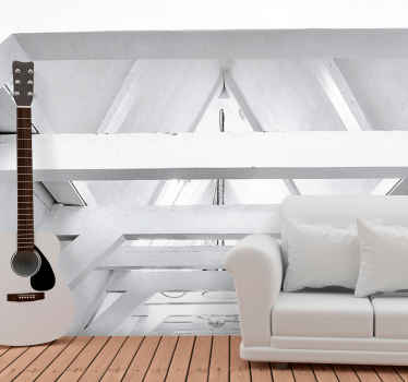 Fototapete 3D Holzbalken Textur - TenStickers