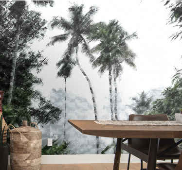 Mural de naturaleza serenidad de palmeras - TenVinilo