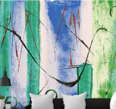 Festmény hatású kortárs modern falfestmény - TenStickers