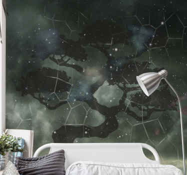 Nattehimmel i orientalsk stil himmel fototapet - TenStickers