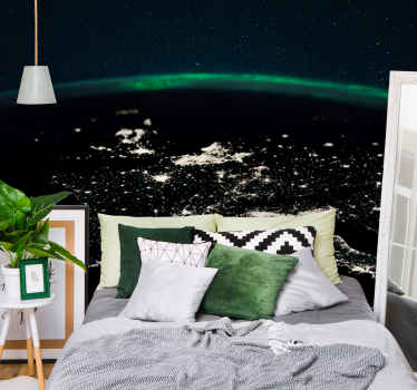 Northern light stars and eartwall mural - TenStickers