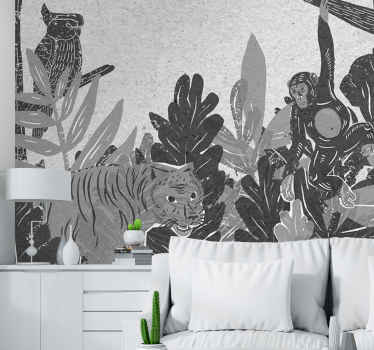 Tangled Jungle Kids wall Murals - TenStickers