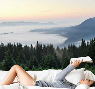 森林与阳光景观自然壁画 - TenStickers